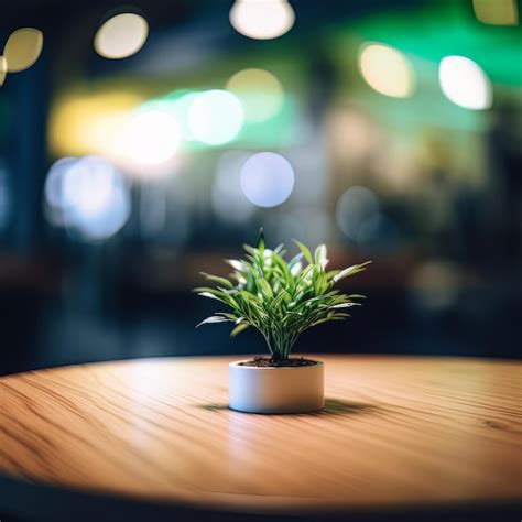 Premium AI Image | Plant on wooden table