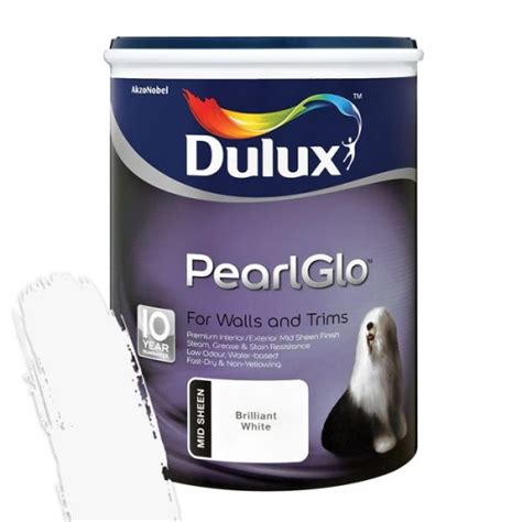 DULUX PEARLGLO WATER BASED WHITE 5L Xeononline