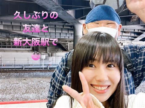 Hiroさんのインスタグラム写真 Hiroinstagram 「メチャクチャ久しぶりの友達と遭遇🫡 新大阪駅でばったり🥳 そらなさゆり