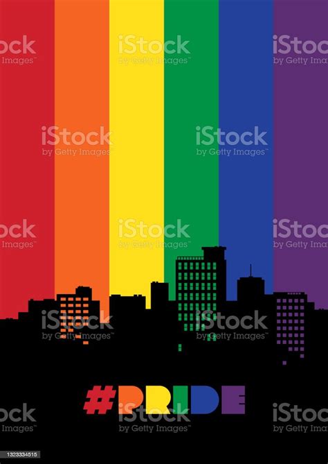 Lgbtq Community Pride Month Poster Design Template Background With