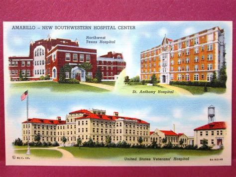 Old Postcard TX Amarillo Multiview Hospitals Northwest, St. Anthony US ...