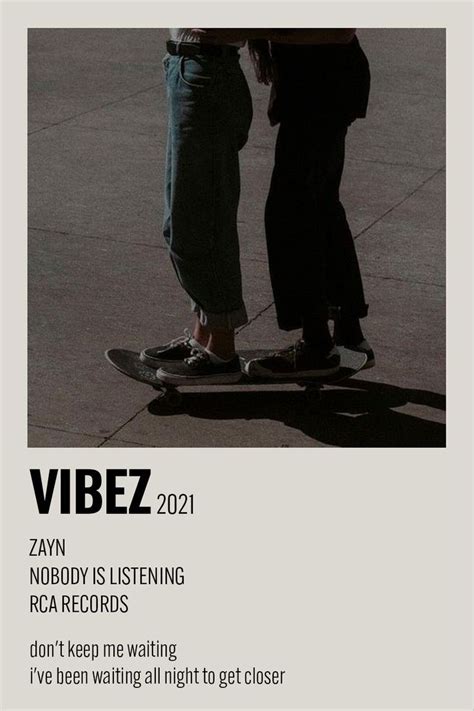 Vibez Nobody Is Listening Zayn Minimalist Song Poster Music Poster