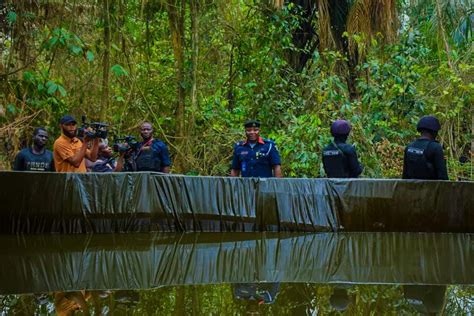 Nscdc We Uncovered Illegal Litres Crude Oil Reservoir In