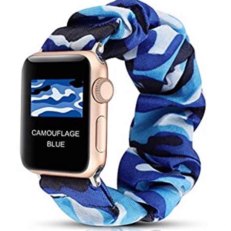 Accessories Apple Watch Band Blue Camo Scrunchy 4244mm Poshmark