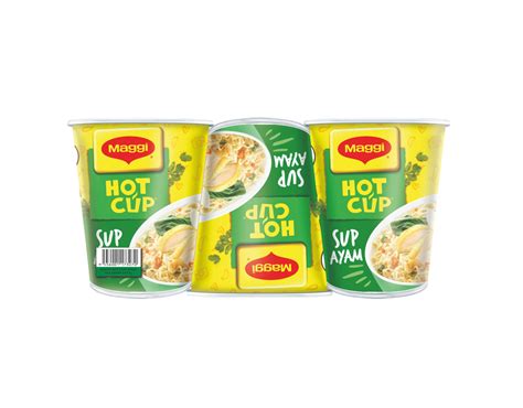 Maggi Hot Cup Chicken Multipack 6x56g Quick Snack