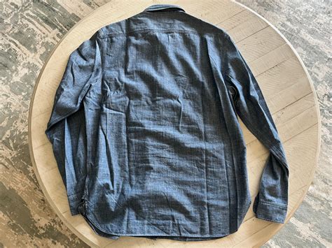 Rodeo Ralph Lauren Double Rl Rrl Mens Chambray Cotton Gem