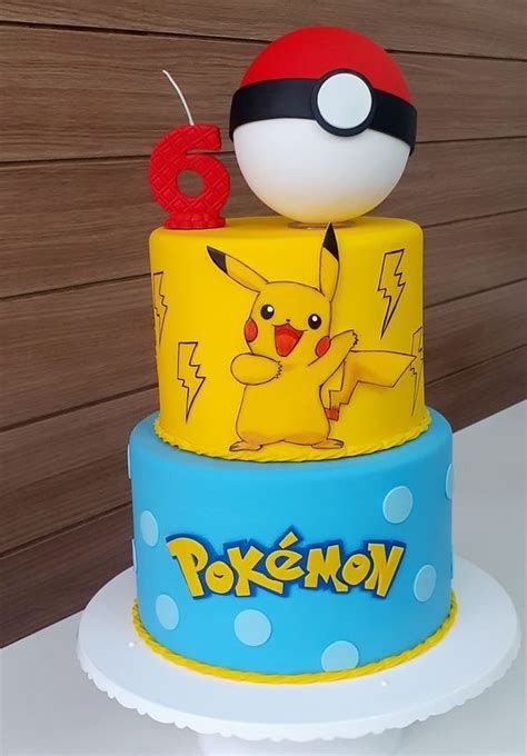 Idee Torta Di Compleanno Pokemon Bolo Fake Pokemon Bolo Pikachu