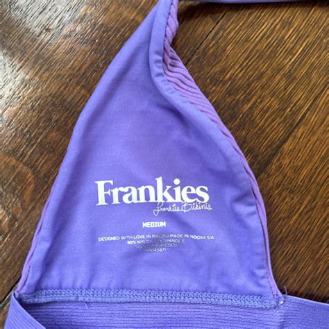 Frankies Bikinis Purple Ribbed Bikini Set Both Depop