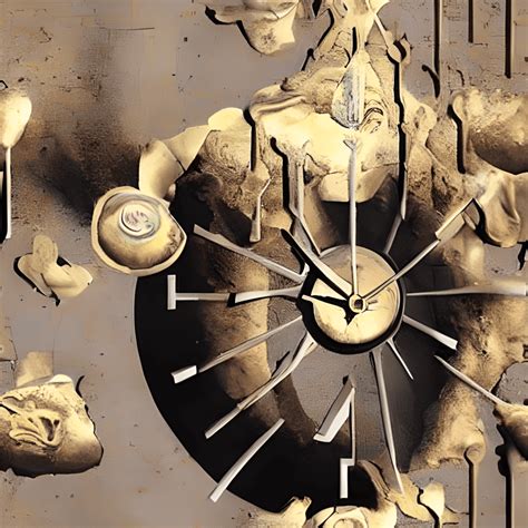 Salvador Dali Style Melting Clock Photograph · Creative Fabrica