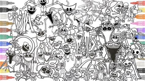 Poppy Playtime Chapter 3 Coloring Pages How To Color Monsters And