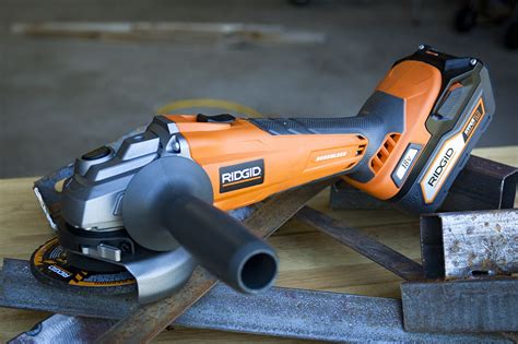 RIDGID 18Volt Lithium-Ion Cordless Brushless Angle Grinder by Vincent ...