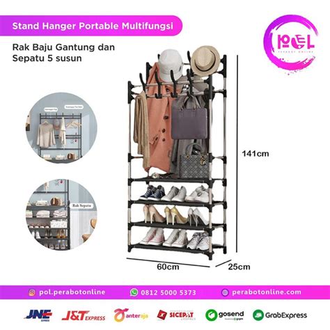 Jual Stand Hanger Multi Fungsi Susun Rak Venus Shopee Indonesia