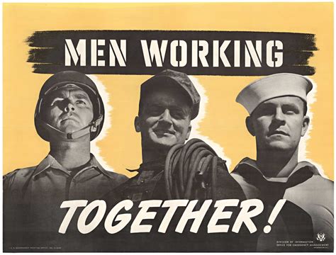 Men Working Together | Anonymous Artists | The Vintage Poster