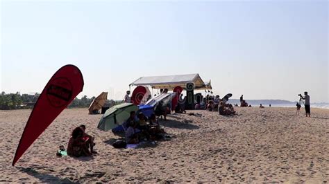 Surfer Event Festival On Beach Stage People Puerto Escondido Mexico