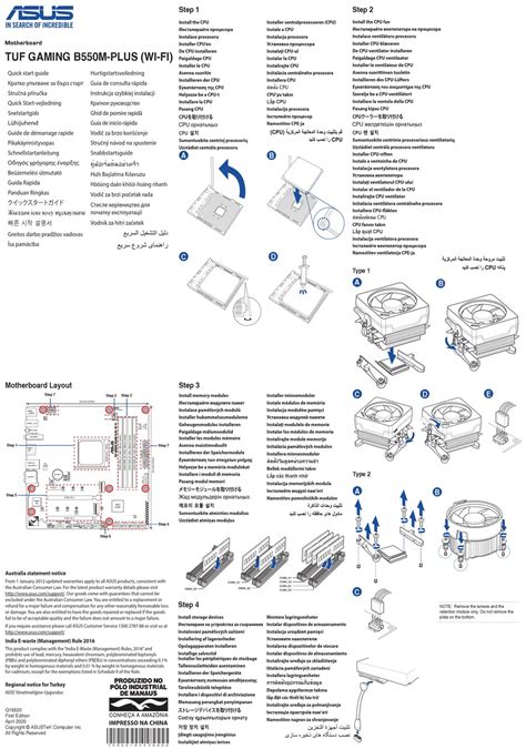 ASUS TUF GAMING B550M-PLUS WI-FI QUICK START MANUAL Pdf Download ...