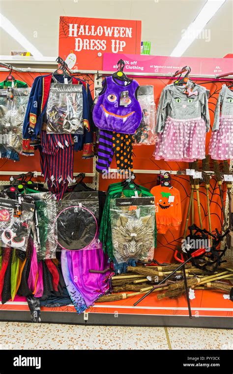 Halloween costumes for sale in UK supermarkets Stock Photo - Alamy