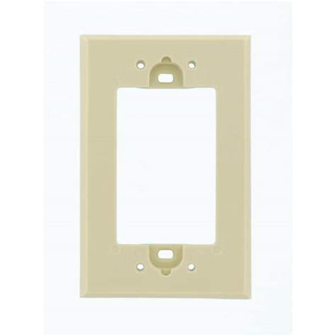 Leviton Ivory 1 Gang Decorator Rocker Wall Plate 1 Pack 6197 I The Home Depot