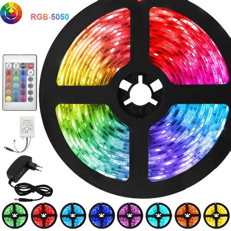 Fita Led Ultra Rgb Metros Controle Rolo M Cores Colorida