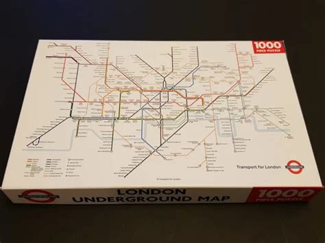 LONDON UNDERGROUND MAP 1000 Piece Jigsaw Puzzle - Excellent Condition £ ...