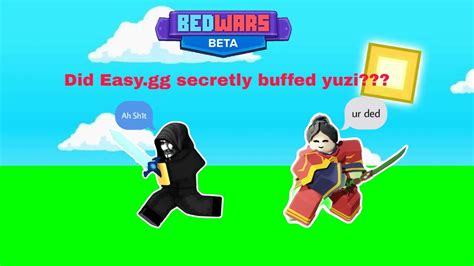 Did They Secretly Buffed Yuzi Roblox Bedwars Youtube