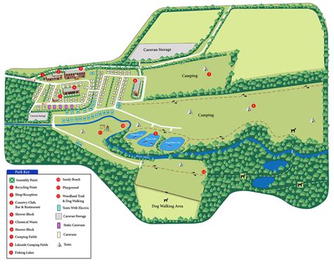 Park Map - Riverside Caravan & Camping Park & Country Club