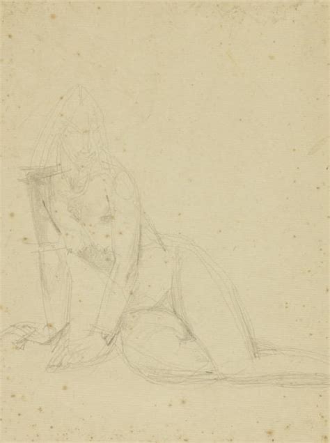 Sketch Of A Female Nude Partly Reclining Felicia Browne Tate