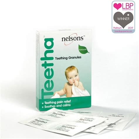 Nelsons Teetha Natural Teething Granules 24 Sachets