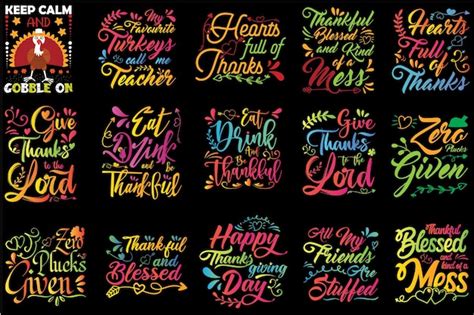 Premium Vector Thanksgiving Svg Design Bundle