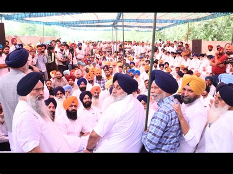 Sad President Sukhbir Badal Reached Kapuri Village Patiala पटियाला के