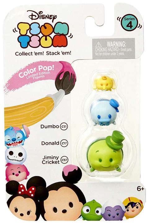 Toys And Hobbies Disney Tsum Tsum Stack Vinyl Dumbo Series 4 Color Pop