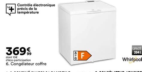 Promo 6 Congélateur coffre chez BUT