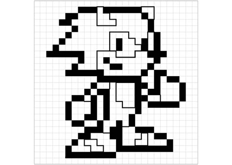 Sonic Pixel Art Coloring Pages For Kids