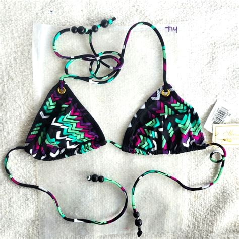 Shoshanna Swim Shoshanna Triangle String Bikini Top Poshmark