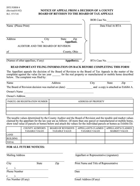 Notice Of Appeval Ohio Form Fill Out And Sign Printable Pdf Template