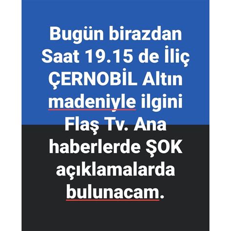 Sedat CEZAYİRLİOĞLU on Twitter İliç Çernobil altın madeni Türkiye