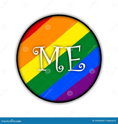 Rainbow Gay Pride Flag Circle Symbol Of Sexual Minorities Me Stock Illustration Illustration