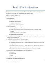 Practice Questions For CAIB Level 1 Exam Preparation Course Hero