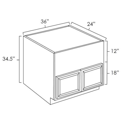 Hickory Shaker Farm Sink Base Cabinet