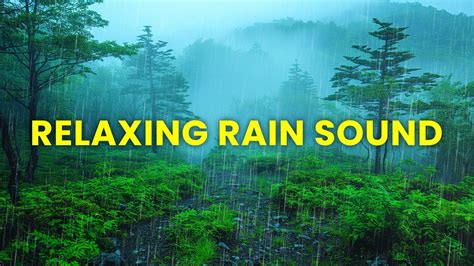 Relaxing Rain Sound And Soothing Instrumental Music Heals The Mind Body And Soul Youtube