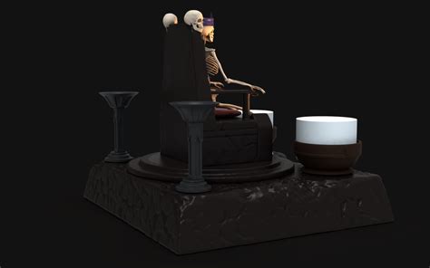 Dungeon Throne Candle Holder D Turbosquid