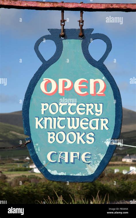 Dun Chaoin Pottery and Cafe, Dingle Peninsula, Ireland Stock Photo - Alamy