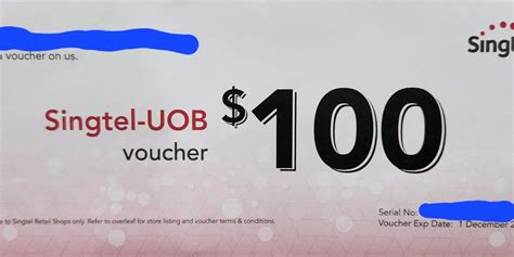 Singtel Shop Uob Voucher Tickets Vouchers Vouchers On Carousell