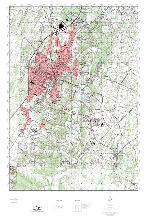 Mytopo Martinsburg West Virginia Usgs Quad Topo Map