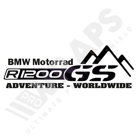 Bmw Motorrad R Gs Adventure Wordwide Sticker Color Black Matt Size