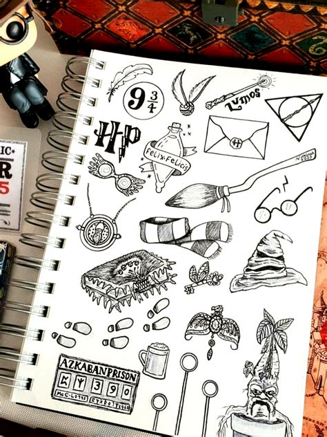 Harry Potter Doodles In 2020 Harry Potter Sketch Harry Potter Drawings Harry Potter Art