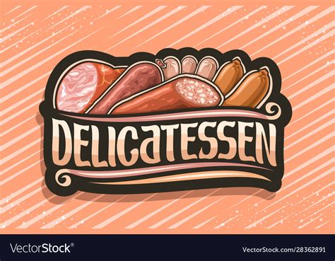 Logo For Meat Delicatessen Royalty Free Vector Image