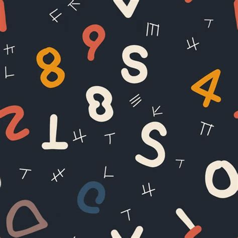 colorful numbers  letters educational pattern patterns