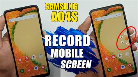 How To Record Mobile Screen Samsung Galaxy A04s YouTube