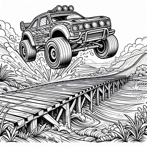 Desenho Para Colorir Hot Wheels Monster Truck