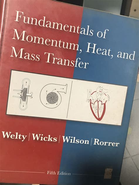 Fundamentals Of Momentum Heat And Mass Transfer Th Edition Welty